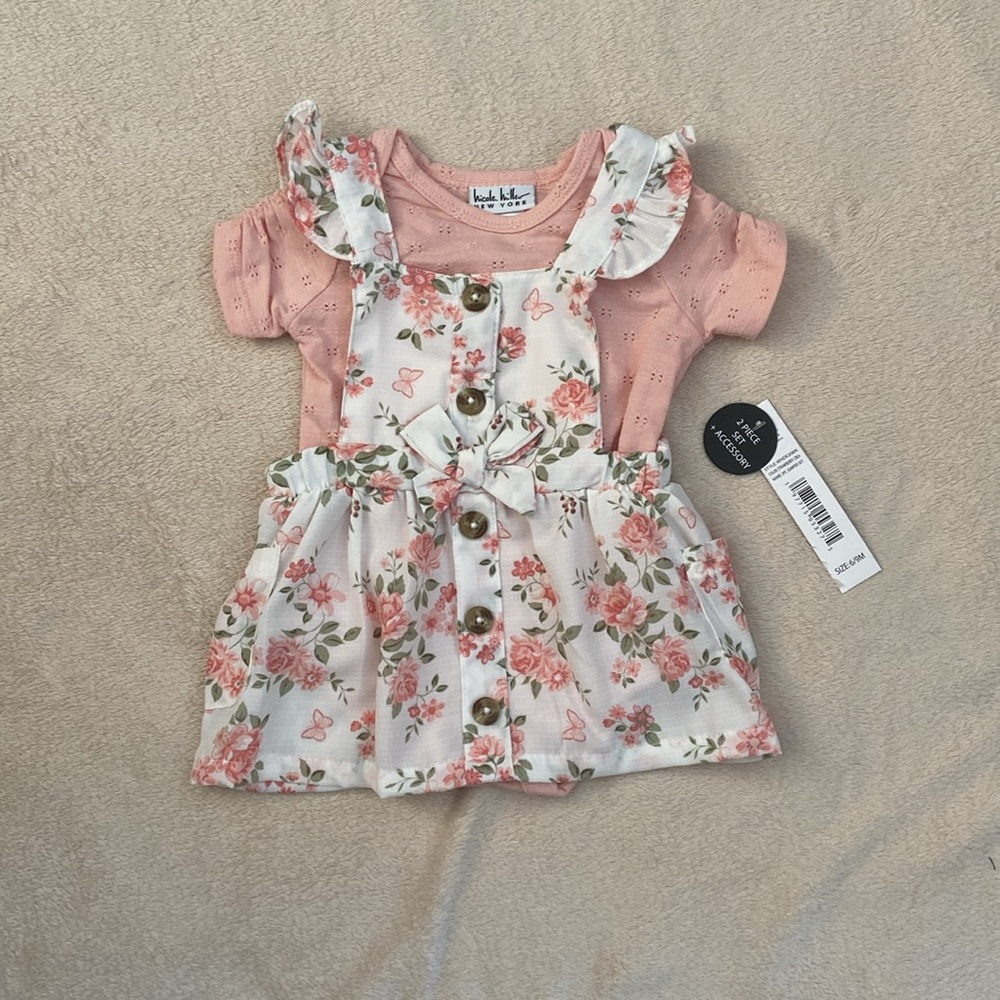 Nicole Miller Baby Girls Outfit Size 6-9 Months - Picture 2 of 10